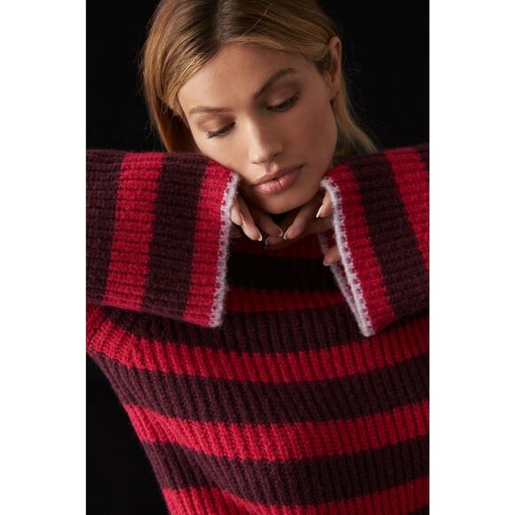 Maeve Striped Turtleneck Sweater -  XS New - Picture 2 of 8